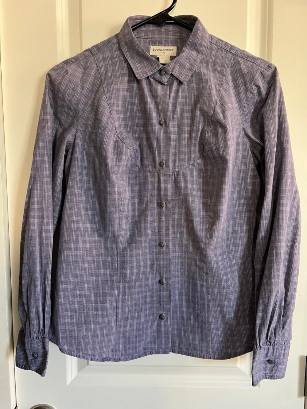 Women’s Banana Republic plaid gingham shirt size Small